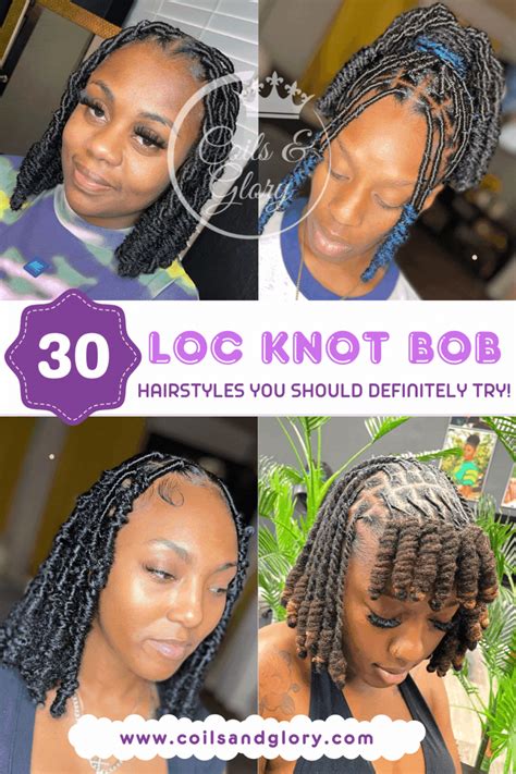 30 Marley Loc Knot Bob Hairstyles - Includes Tutorial and Haircare Tips ...