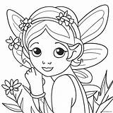 Flower Fairy Coloring Page 61143 48378 sketch template