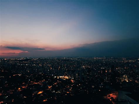 Aerial Shot Of The CityScape Of Belo Horizonte At Dawn · Free Stock Photo