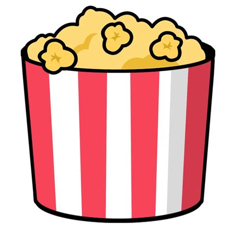Movie Popcorn Clipart No Background