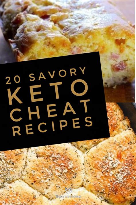 20 Irresistible Savory Keto Cheat Recipes - Cheese, Bacon, Bread - Sortathing Food & Health