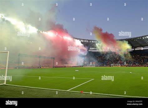 Roma, Italy. 01st Sep, 2023. Roma's supporters during football Match ...