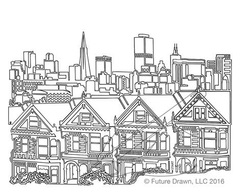 San Francisco Skyline Drawing at PaintingValley.com | Explore collection of San Francisco ...