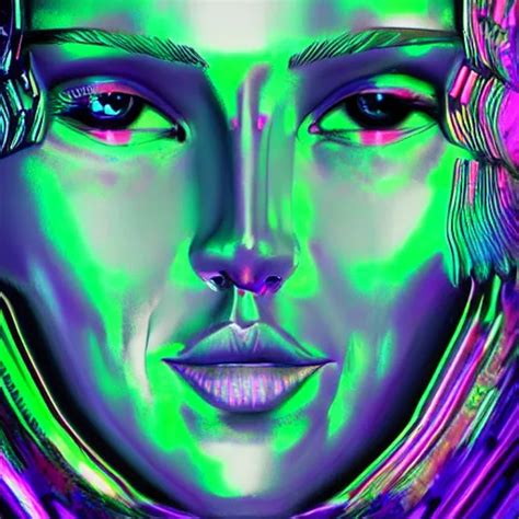chromatic 3d ultra realistic cyborg woman in | Stable Diffusion | OpenArt