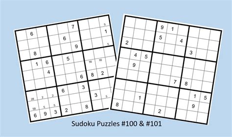 Thousand Islands Life, Sudoku Puzzles #100 & #101