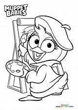 Summer  Muppet Babies Coloring Pages For Kids sketch template