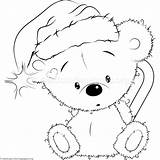 Cute Christmas Teddy Bear 1 Coloring Pages For Grown Ups  sketch template