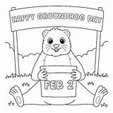 Groundhog Day coloring pages  ColoringLib sketch template