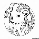 Aries Zodiac Sign Coloring Page  Pagescom sketch template