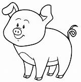 Baby Pig Printable sketch template
