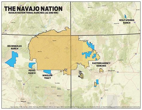 Navajo Nation Area Map