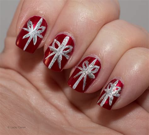 Lacky Corner: 12 Days Of Christmas Nail Art Challenge - Presents / Bows