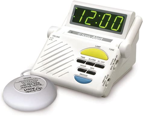 Sonic Alert SB1000SS Loud, Vibrating, Flashing Light Alarm Clock