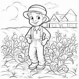 Premium Photo  Create coloring Page For Kids Of Farmer Inspecting A sketch template