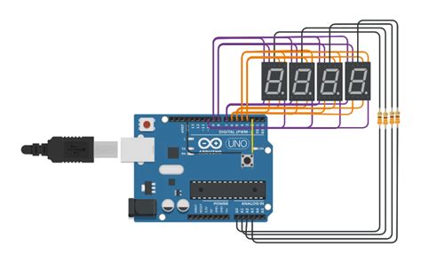 4 Digit 7 Segment Display Tinkercad - Anne-has-Cortez