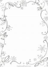 Coloring Corner Border Design Color Pages sketch template