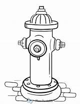 Printable Fire Hydrant Coloring Page sketch template