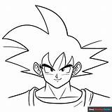 Goku Coloring Page  Easy Drawing Guides sketch template