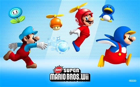 HD Wallpaper: Mario Adventures in New Super Mario Bros. Wii