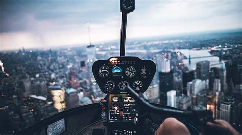 Airplane, cockpit, cityscape, HD wallpaper | Wallpaperbetter