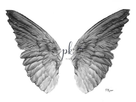 How To Draw Realistic Angel Wings