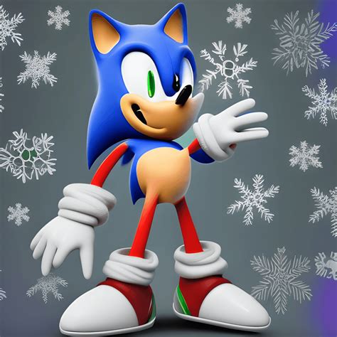 Sonic Hedgehog Christmas Graphic · Creative Fabrica