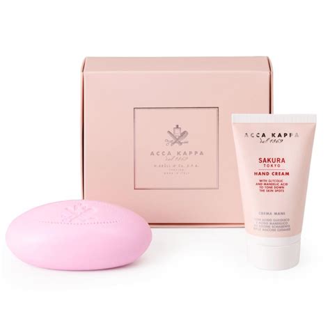 ACCA KAPPA Sakura Tokyo Gift Set of Hand Cream 75ml and Soap - 150g