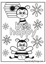 Coloring Pages Of Valentines Honey Bees sketch template