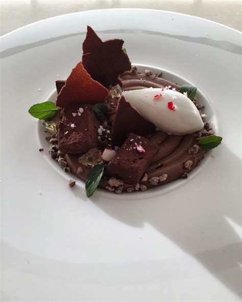Chocolate peppermint plated dessert | Plated desserts, Desserts, Food plating