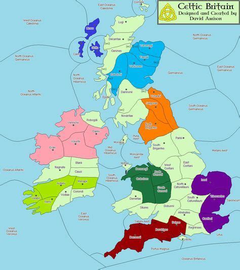 Pin by teresa deleo on tribe maps | Map of britain, Celtic nations ...