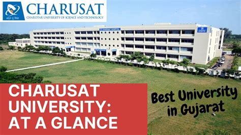 Charusat University: At A Glance, Best University in Gujarat - YouTube