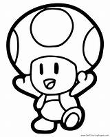 Toad Paper Mario Sticker Star Coloring Page  Home sketch template