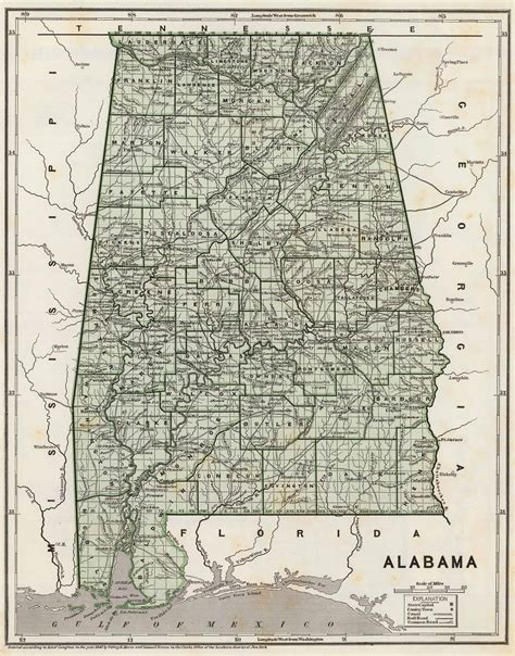 Alabama County Map