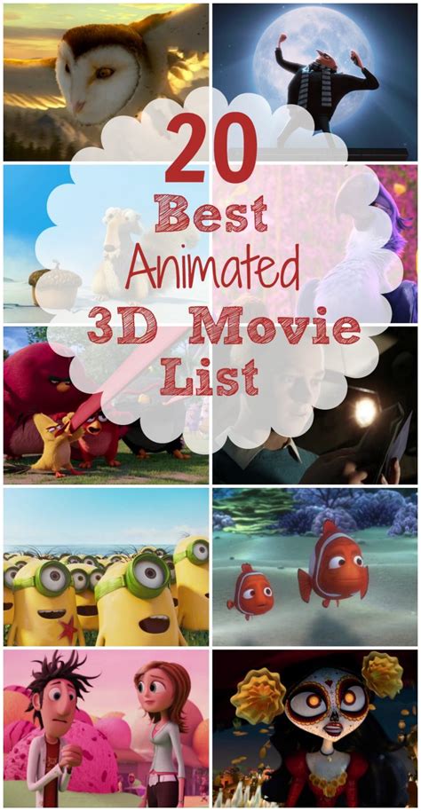 20 Best Animated 3D Movie List - TGIF - This Grandma is Fun