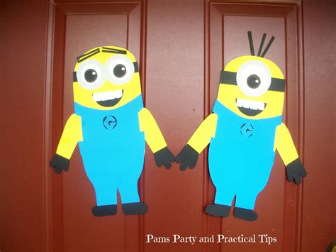Minions: Minions made from poster board