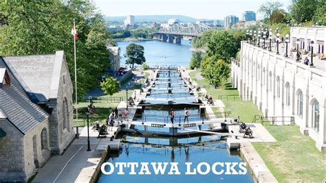 Ottawa Locks on Rideau Canal - Ottawa Ontario Canada Travel vlog - YouTube