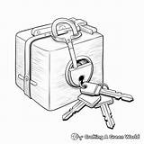 Lock And Key Coloring Pages  Free & Printable sketch template