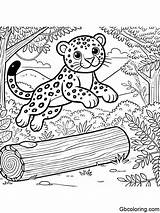 Free Printable Jaguar Coloring Pages For Kids  GBcoloring sketch template