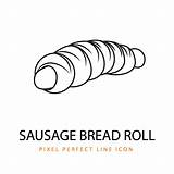 Sausage Coloring Page sketch template