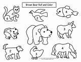 Brown Bear Coloring Page Eric Carle  Nation sketch template