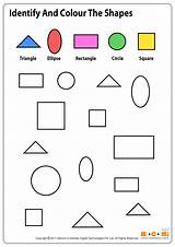Preschool Shapes Coloring Page Free Pages sketch template