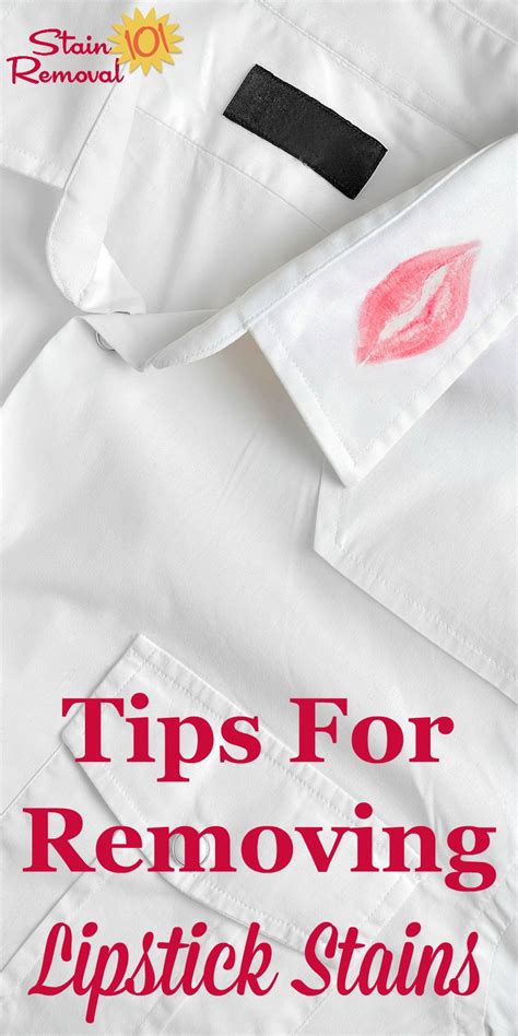 Stain Removal Lipstick Tips And Hints