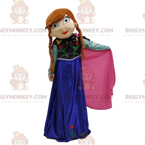 Frozen BIGGYMONKEY™ mascot costume, princess Sizes L (175-180CM)