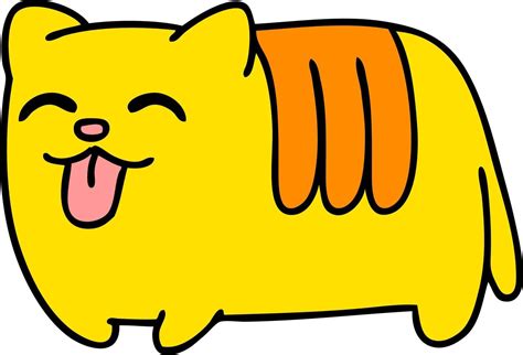 cartoon of a funny cat sticking out tongue 12475729 Vector Art at Vecteezy