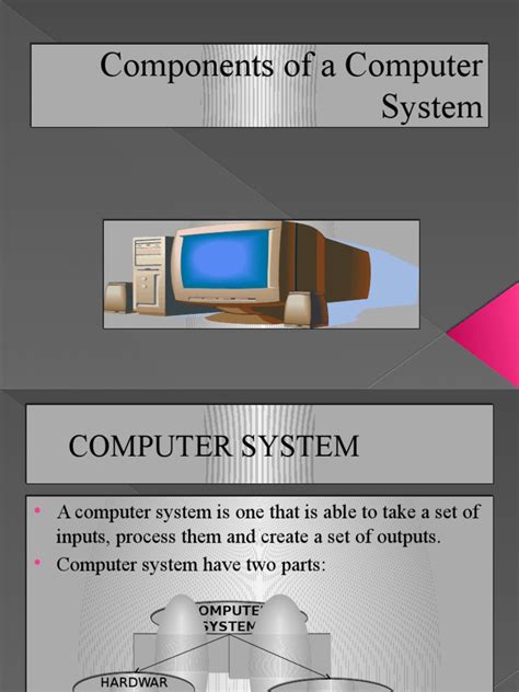 Components of a Computer System ppt.pptx | Computer Data Storage ...