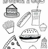 Unhealthy Food Coloring Pages At GetColoringscom  Free Printable sketch template