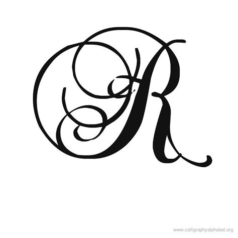 Calligraphy Alphabet Romantic R | Calligraphy alphabet, Calligraphy letters alphabet, Calligraphy