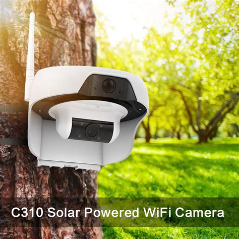 Freecam Solar Powered wifi Cam HD 720P Motion Activated Wireless Home Security IP Camera with ...