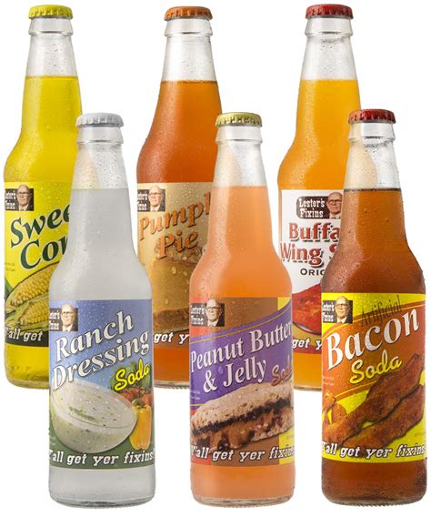 Amazon.com: Lester's Fixins Outrageous Wild Crazy Unique Flavor Soda Pop 6 Pack Sampler Set ...