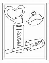 Lipsticks Printable 16 Coloring Pages  Etsy sketch template